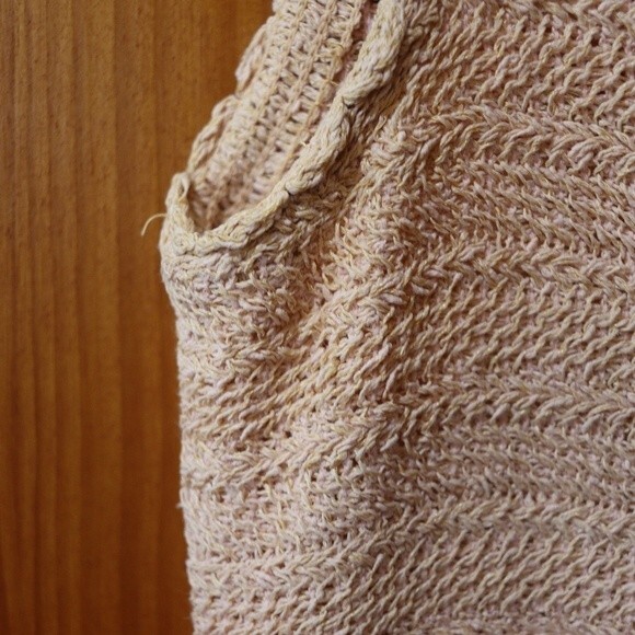 Vintage Lace Crochet Pink Lace Sleeveless Dress 12 - Picture 7 of 16